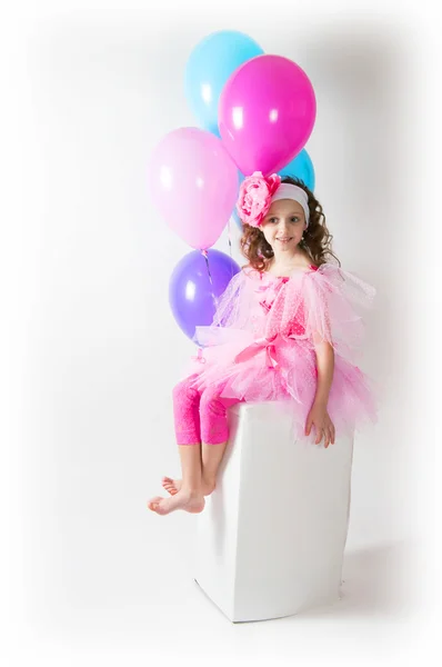 Το κορίτσι με μια μπαλόνια — Φωτογραφία Αρχείου