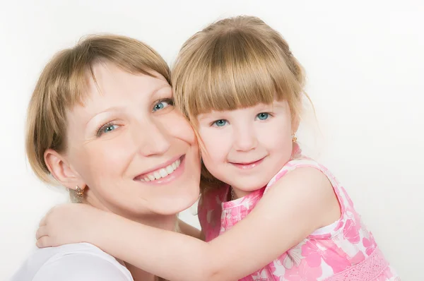 Happy mum with the babe — Stock Photo, Image