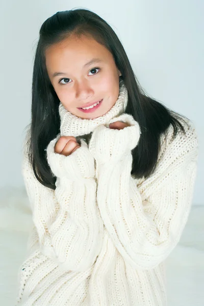 A bela menina asiática — Fotografia de Stock