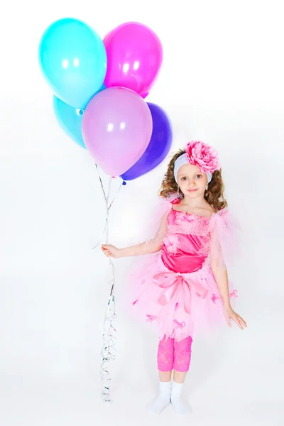 Dziewczyna z balonów — Zdjęcie stockowe