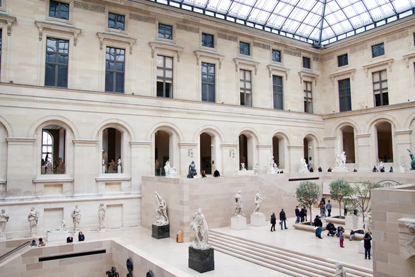 Louvre Musée du Louvre, paris — Stok fotoğraf