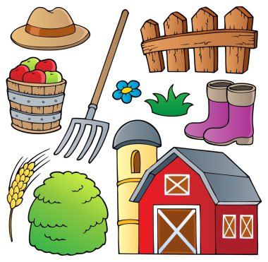 Farm theme collection 1 clipart