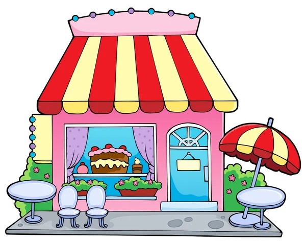 Kreskówka sklep ze słodyczami — Wektor stockowy