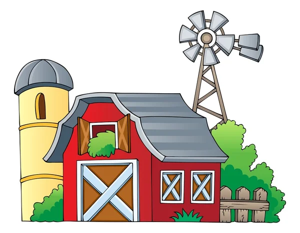 Thema Bauernhof Bild 1 — Stockvektor