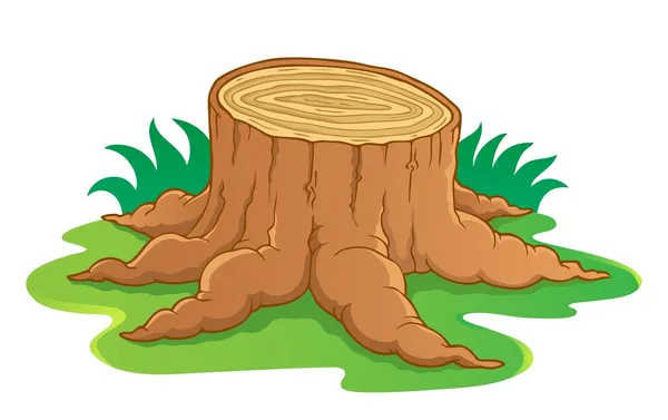 Bild med träd root tema 1 — Stock vektor
