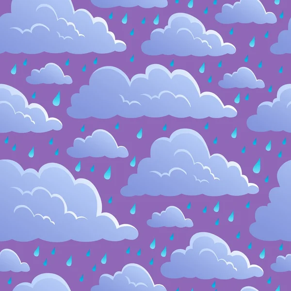 雲 5 とのシームレスな背景 — ストックベクタ