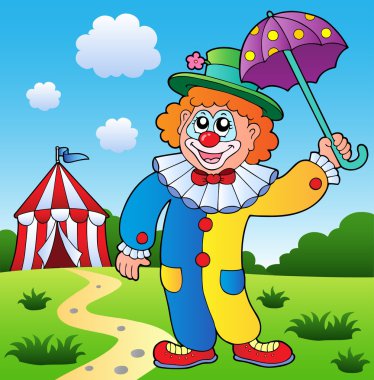 Clown theme picture 4 clipart