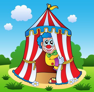 Clown theme picture 6 clipart