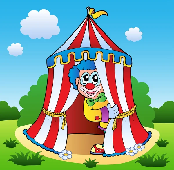 Clown Thema Bild 6 — Stockvektor