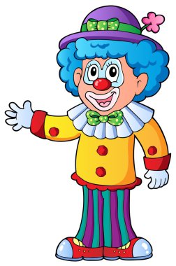 Image of cartoon clown 2 clipart