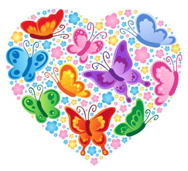 Heart theme image 4 clipart