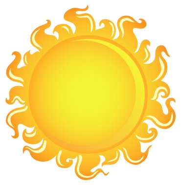 Sun theme image 1 clipart