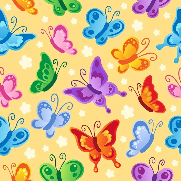 Butterfly seamless background 1 — Stock Vector