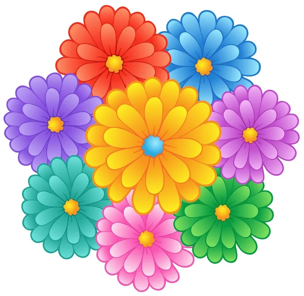Flower theme image 1 — Stock Vector
