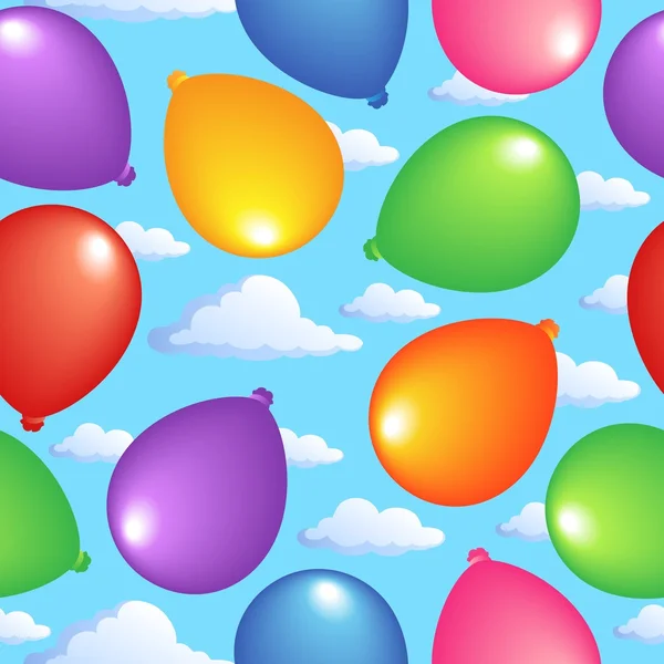 Fondo sin costuras con globos 2 — Archivo Imágenes Vectoriales