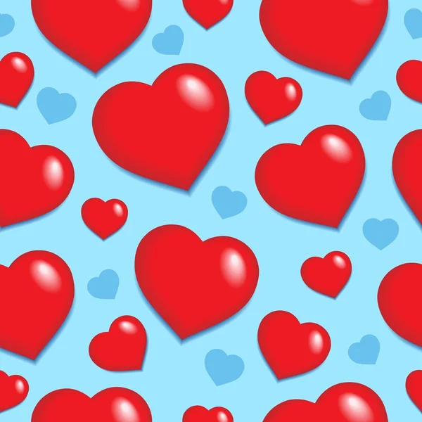 Seamless background with hearts 1 — Stock Vector