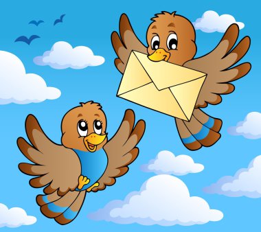 Bird theme image 2 clipart