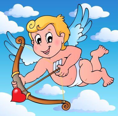 Valentine Cupid theme 2 clipart