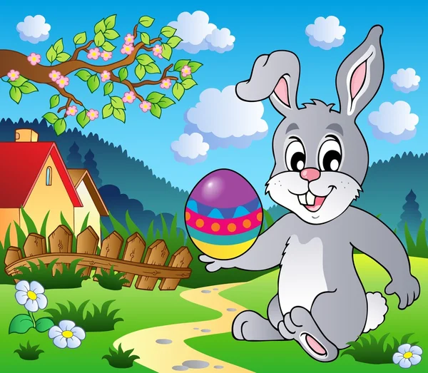 Easter bunny thema afbeelding 4 — Stockvector