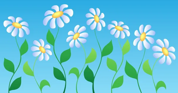 Fleur thème image 2 — Image vectorielle
