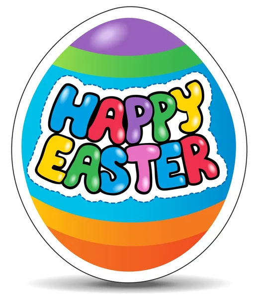 Joyeux signe de Pâques thème image 1 — Image vectorielle