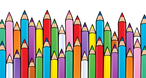 Vários lápis de cor imagem 1 —  Vetores de Stock