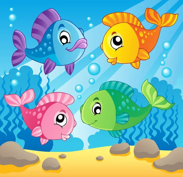 Fish theme image 1 — Stock Vector