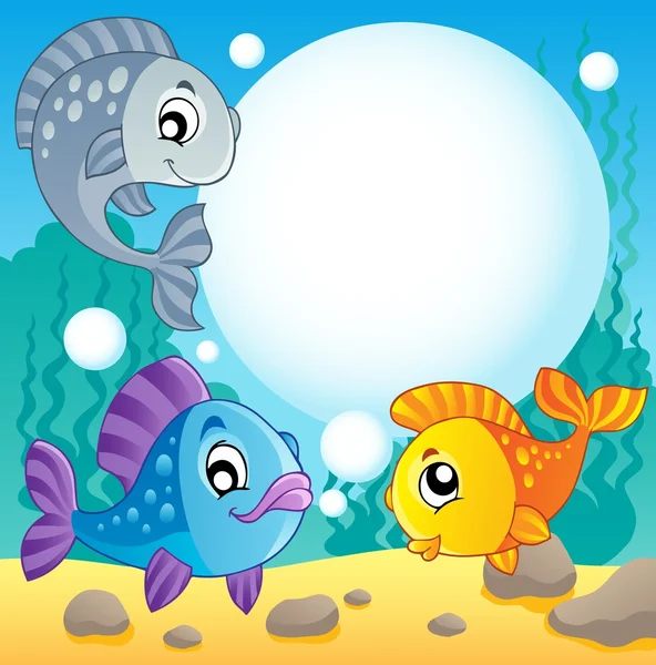 Fish theme image 2 — Stok Vektör
