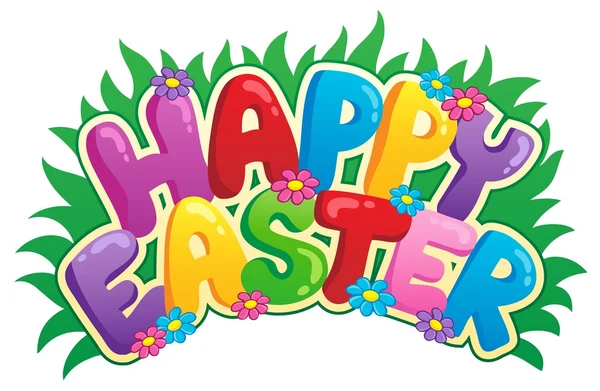 Happy Easter sign theme image 2 — Stock Vector