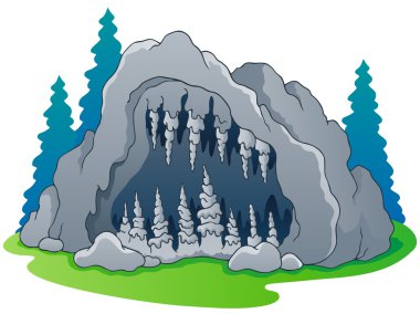 Cave theme image 1 clipart