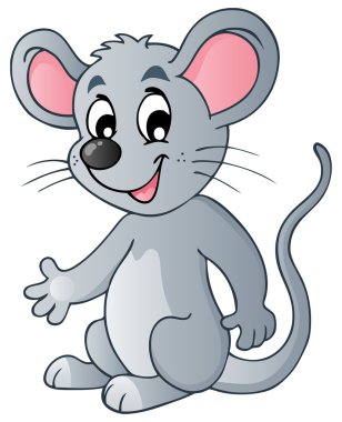 Cute cartoon mouse clipart