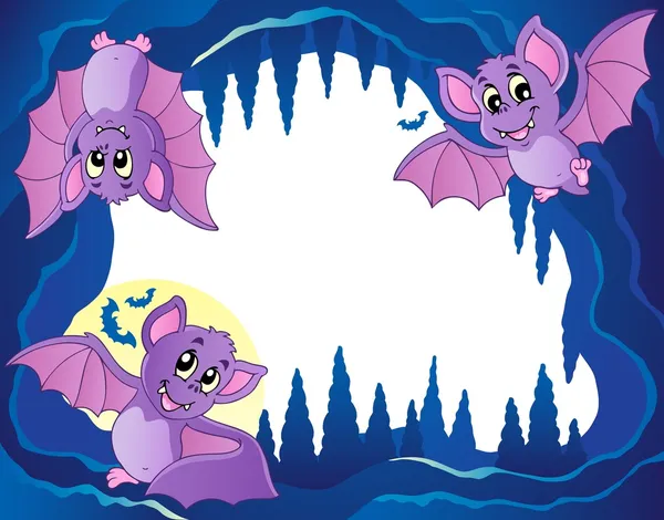 박쥐 테마 이미지 3 — 스톡 벡터