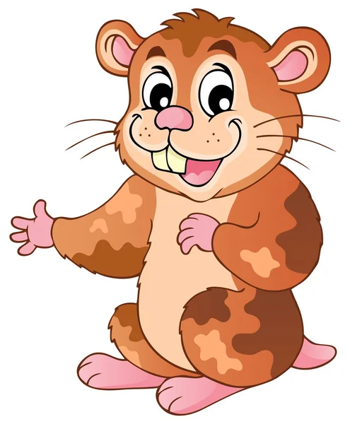 Hamster dessin animé mignon — Image vectorielle