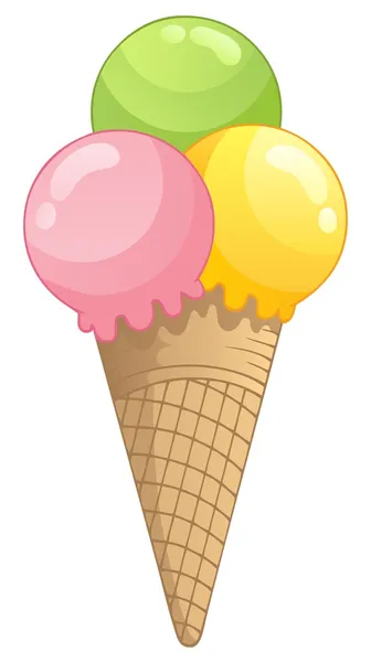アイスクリームのテーマの画像 1 — ストックベクタ