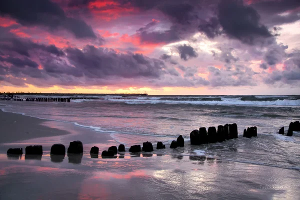 stock image Dark seaside.