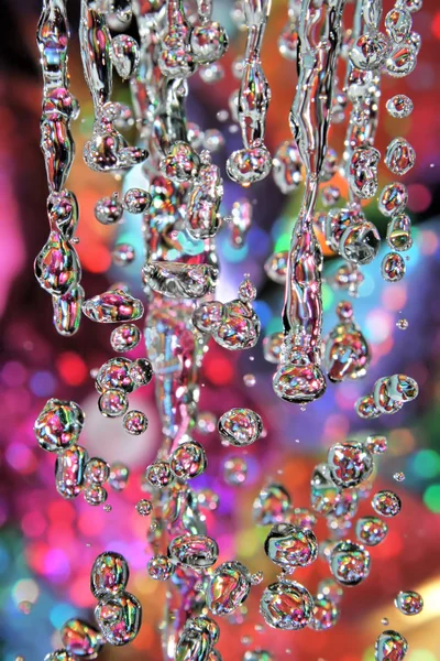 Colorful drops of rain — Stock Photo, Image