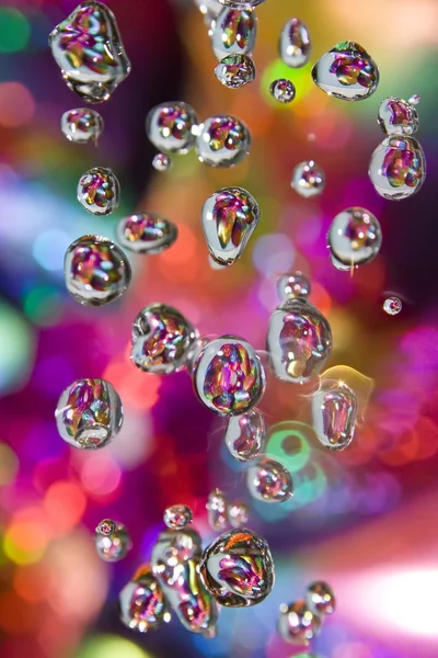 Colorful drops of rain — Stock Photo, Image