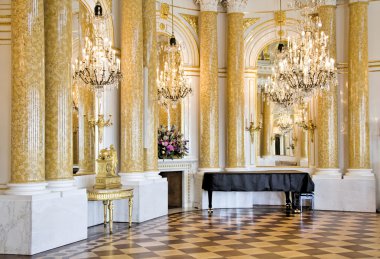 Luxury ballroom. clipart