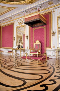 Throne Room in Royal Castle clipart