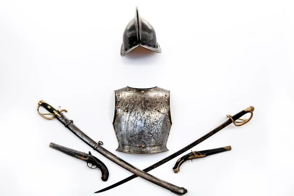 Изолированная средневековая броня . — стоковое фото