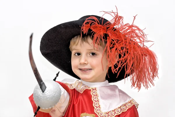 カーニバルの衣装を持つ少年 — ストック写真