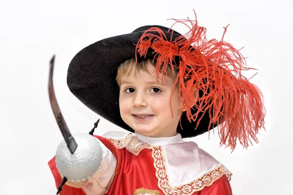 Niño con disfraz de carnaval — Foto de Stock