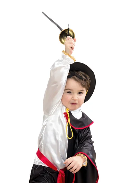 Chlapec s karnevalový kostým — Stock fotografie