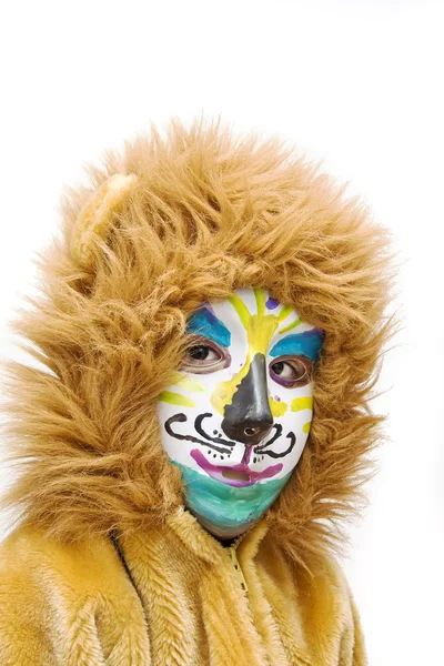 Chlapec, oblečený v karnevalový kostým. — Stock fotografie