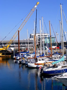 Harbor in Plymouth. clipart