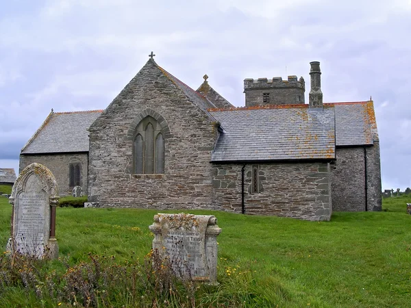 Tintagel eski kilisede — Stok fotoğraf