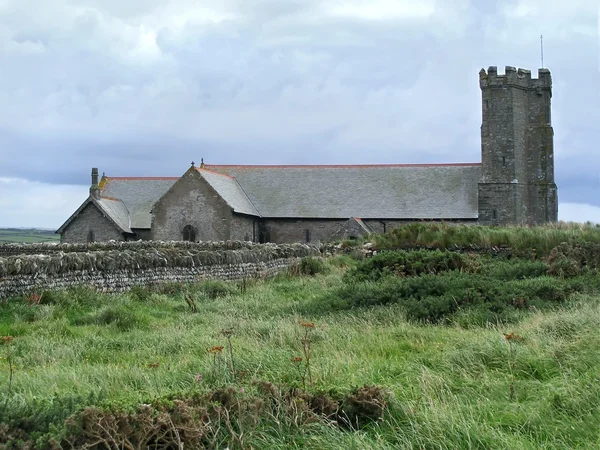 Antigua iglesia en Tintagel — Foto de Stock
