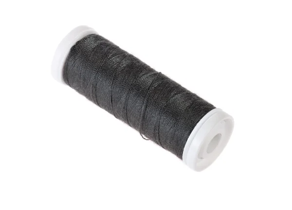 Black bobbin thread — Stock Photo, Image