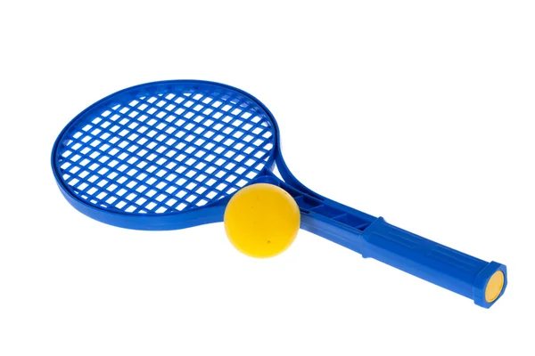 Ball and racquet — Stock Photo, Image