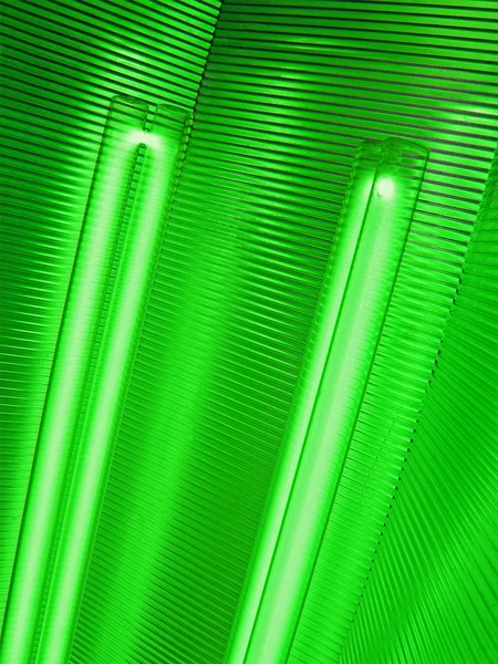 Streszczenie zielony żarówki lampy, moc szczegóły. — Zdjęcie stockowe